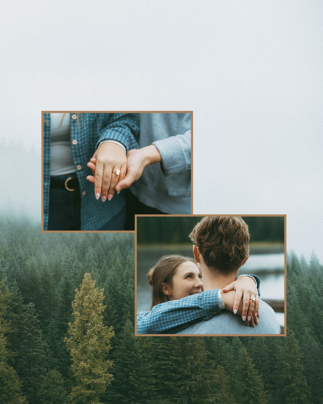 A Surprise Proposal at Trillium Lake: A Foggy Engagement Session on Mount Hood, Oregon — photograph 7 of 10